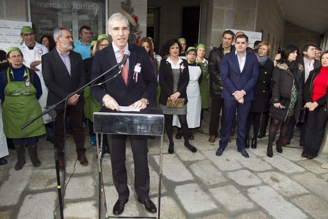 El conselleiro de Economía, Francisco Conde, en la inauguración