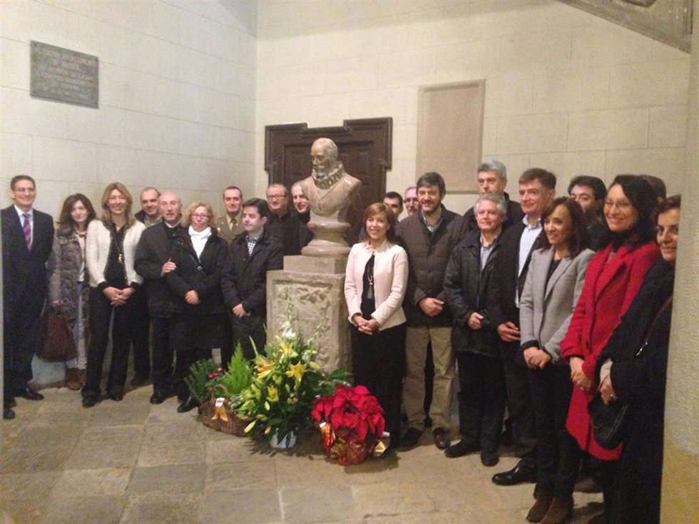 Homenaje al Justicia en el Ayuntamiento oscense.