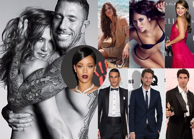 El topless de Jennifer Aniston, el secreto humilló a Rihanna los guapos as 14
