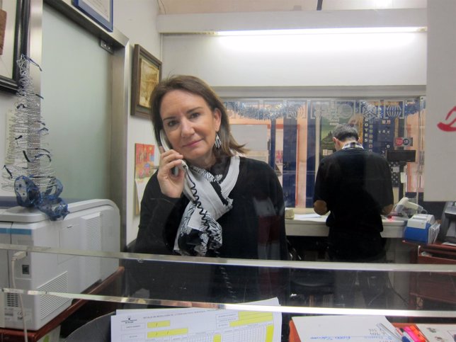 Beatriz Álvarez, administradora de loterías.