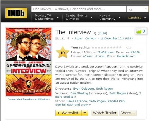 The Interview en IMDB