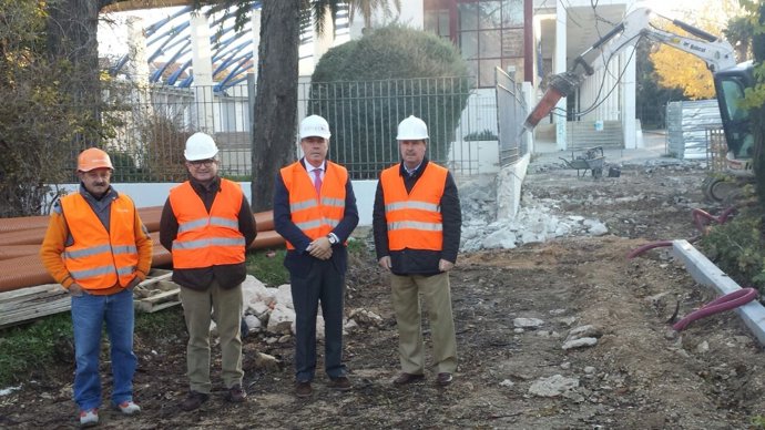 Visita a las obras del Parque de la Alameda