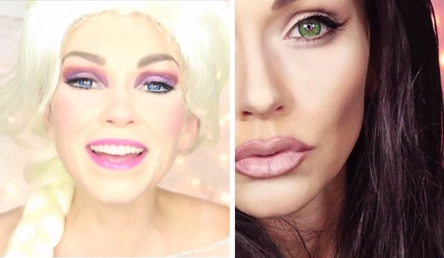 Cómo convertirse en Elsa de Froze o Angelina Jolie con maquillaje