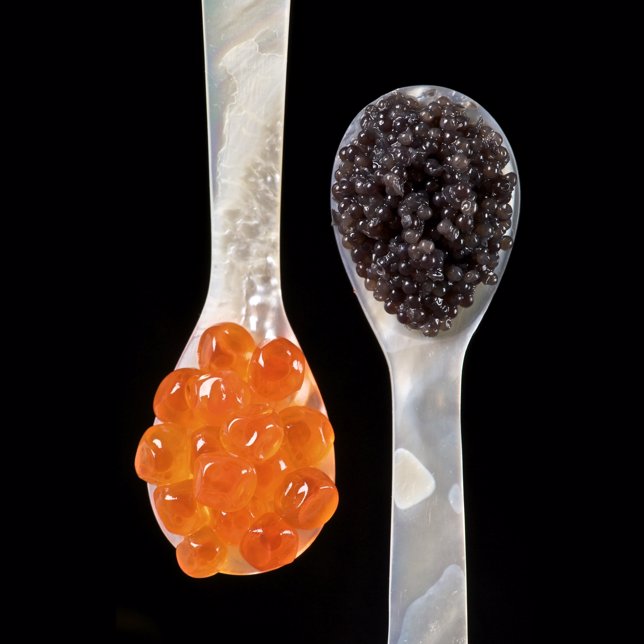 Cucharadas de caviar