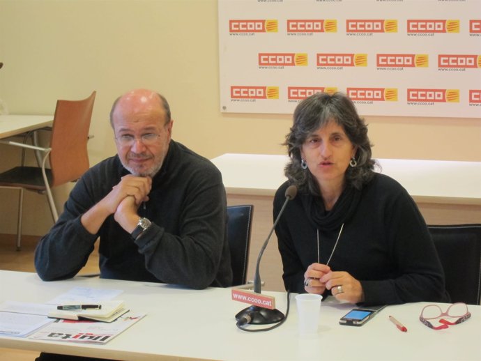 J.C.Gallego y D.Llobet (CC.OO. De Catalunya) 