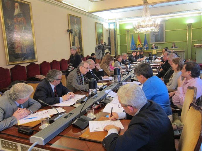 Un momento del pleno municipal. 