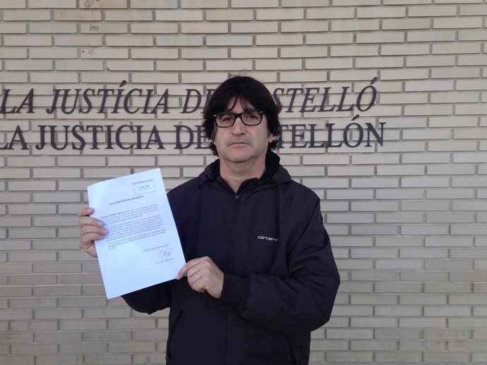 Víctor Tormo en los juzgados de Castellón