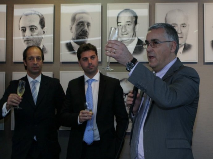 Joan Collet, en el brindis navideño