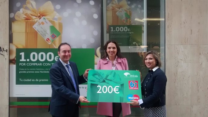 Unicaja 200 euros tarjeta comercio local sorteo