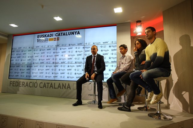 Gerard López y Andreu Subies en el anuncio de la lista de Catalunya