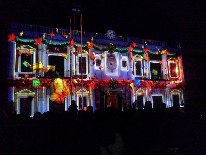 Imagen del espectáculo en la Corredera