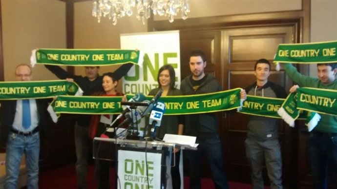 Acto con motivo del partido de la selección vasca