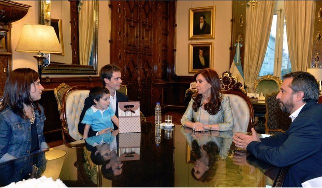 Fernández de Kirchner y el nieto recuperado por abuelas 116