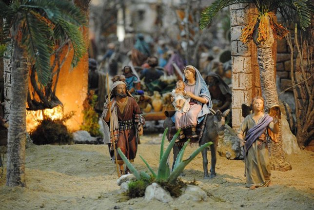 Piezas del belén hebreo del maestro belenista Juan Antonio Griñán