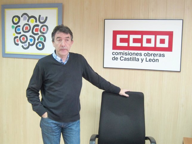 El secretario regional de CCOO, Ángel Hernández