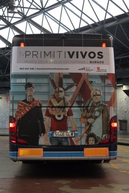 Imagen promocional del MEH en un autobús