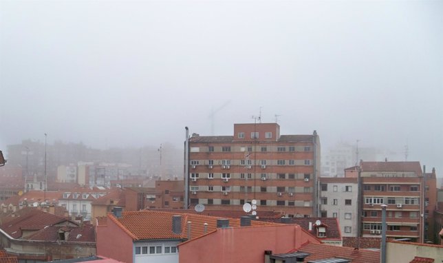 Niebla en Valladolid.