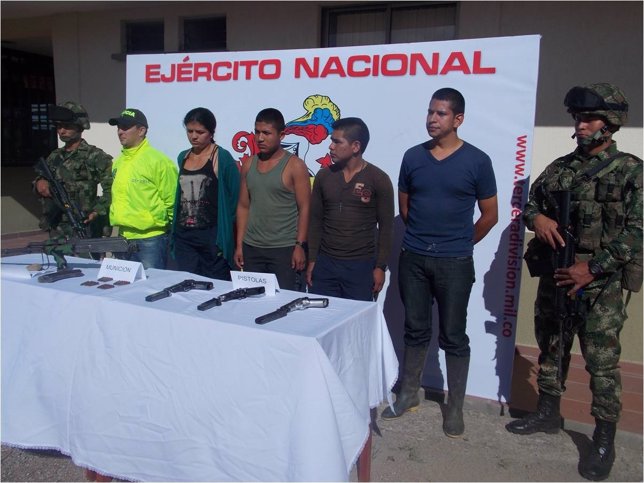 Guerrilleros de las FARC capturados por el Ejército en Cauca