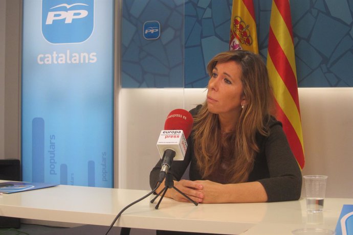 La presidenta del PP catalán, Alicia Sánchez-Camacho