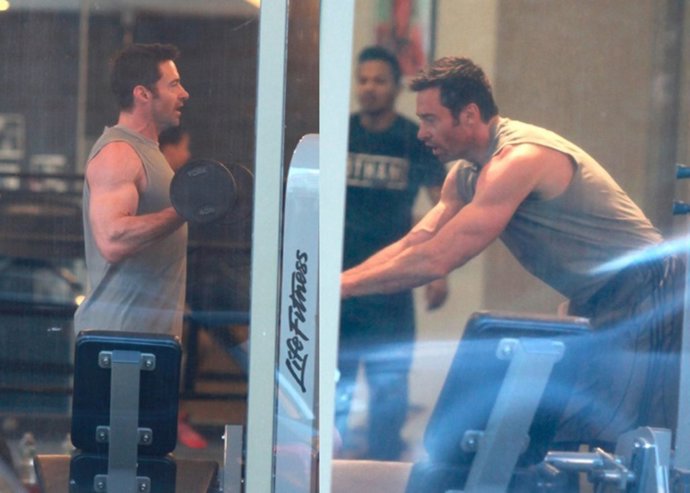 Hugh Jackman se pone en forma también en Navidad. Luchando contra los excesos 