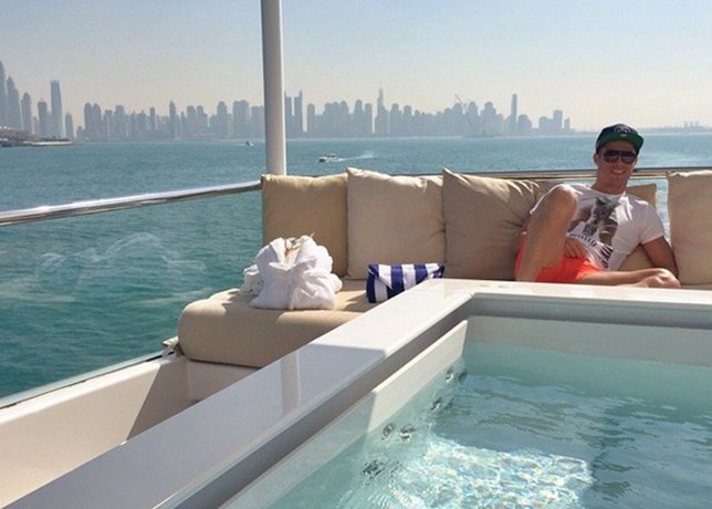Cristiano Ronaldo apurando al máximo sus vacaciones en Dubái