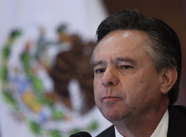 Mexico's new ambassador to the United States Eduardo Medina Mora attends a news 