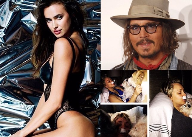 La retirada de Johnny Depp alcohol, operación de Kaley Cuoco y lrina Shayk sexy