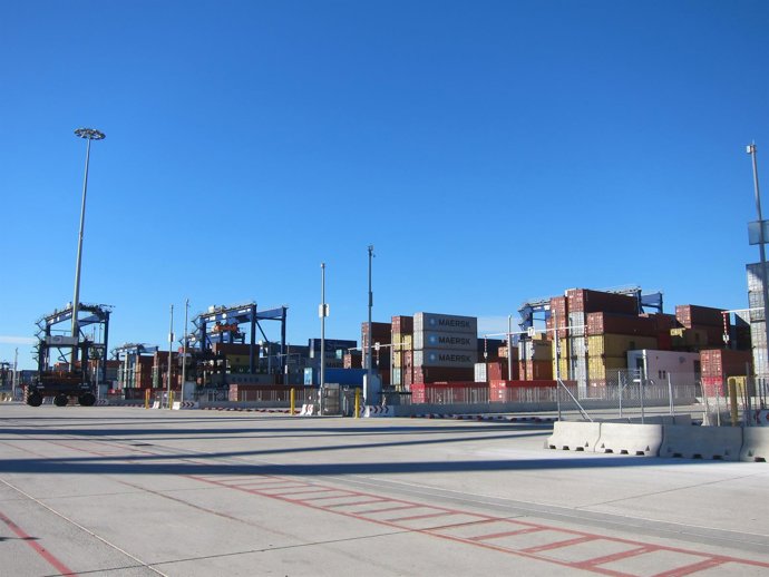 Terminal del Puerto de Barcelona.