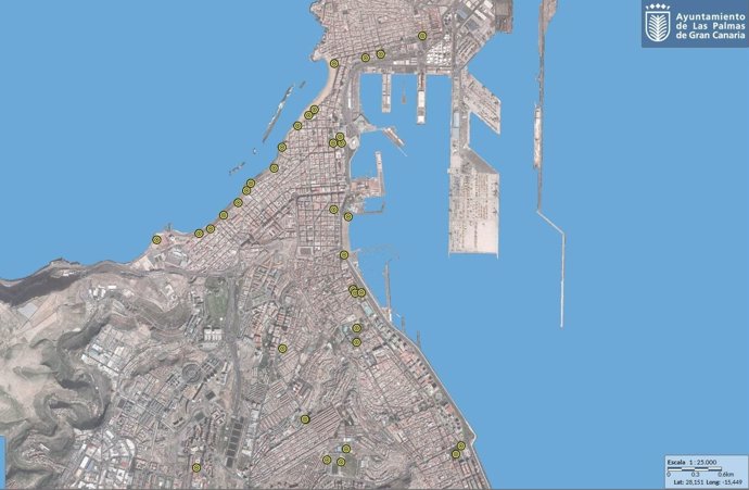 Mapa Wifi de Las Palmas de Gran Canaria