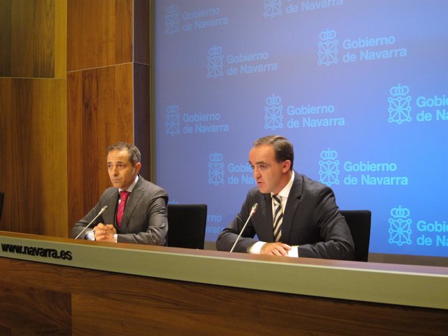 Sánchez de Muniáin y Esparza en la rueda de prensa tras la sesión de Gobierno