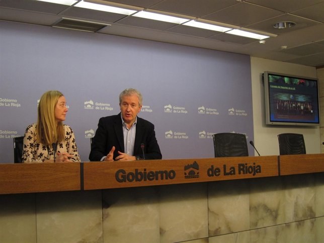 Del Río con Romo en balance Oficina de la Rioja en Bruselas