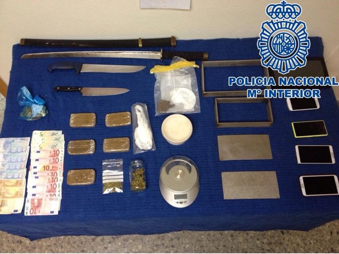 Alijo de droga interceptado por la Policía Nacional en las Tres Mil Viviendas