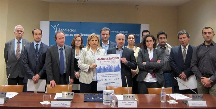 Representantes de las asociaciones de víctimas del terrorismo