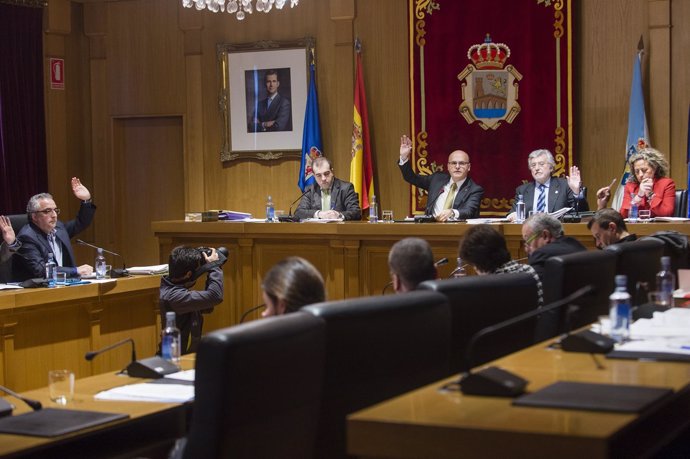 Pleno ordinario de la Diputación de Ourense.