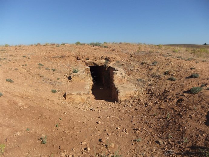 Zona de restos arqueológicos en el Gandul de Alcalá de Gudaíra.