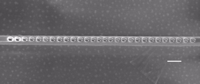 Cavidad fotónica en nanoestructura de diamante