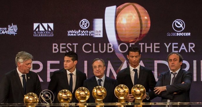 El Real Madrid arrasa en los Global Soccer Awards  