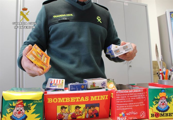 Artículos pirotécnicos intervenidos