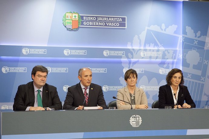 Comperencia tras el consejo de Gobierno vasco