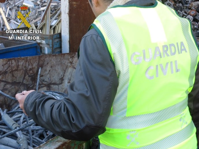 Cobre sustraído en Venta del Moro