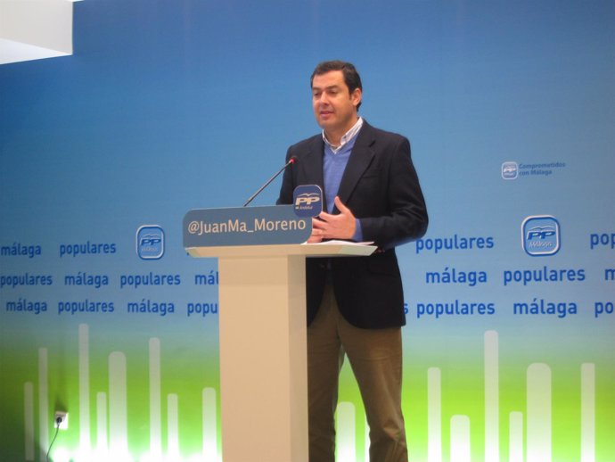 El presidente del PP andaluz, Juanma Moreno Bonilla 