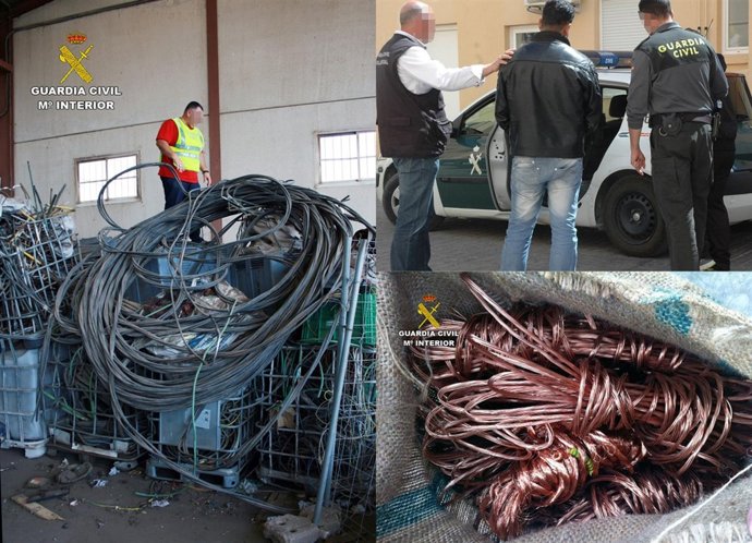 IMÁGENES DE COBRE ROBADO EN LA REGIÓN DE MURCIA 