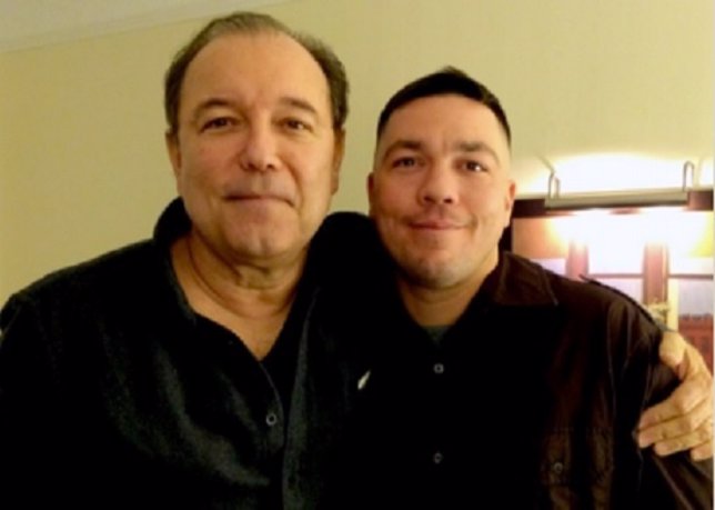 Rubén Blades con su hijo biológico