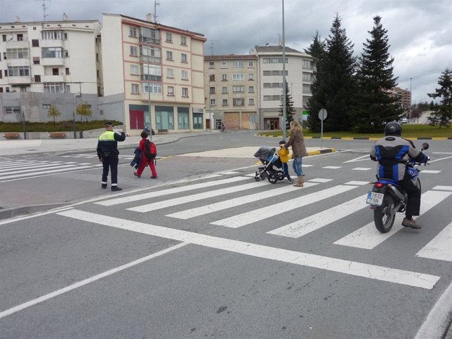 Paso de peatones en Pamplona