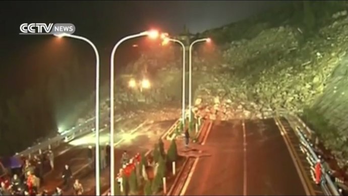 Corrimiento de tierras en la provincia china de Guizhou