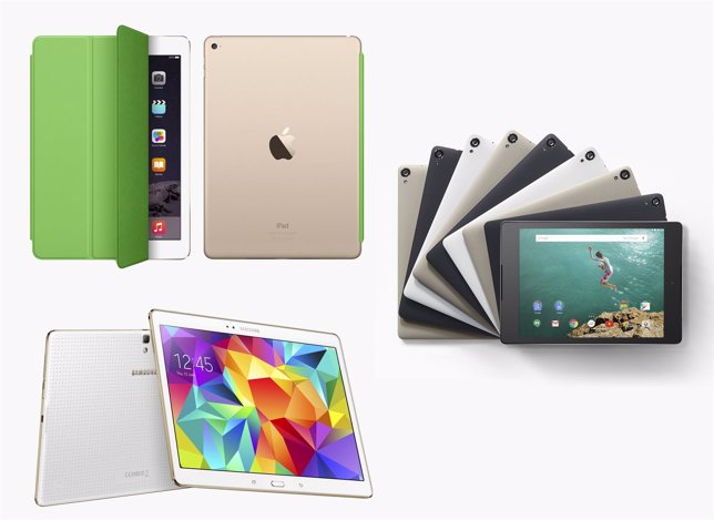 Tablets tabletas iPad Air 2, Nexus 9, Galaxy Tab S 10.5
