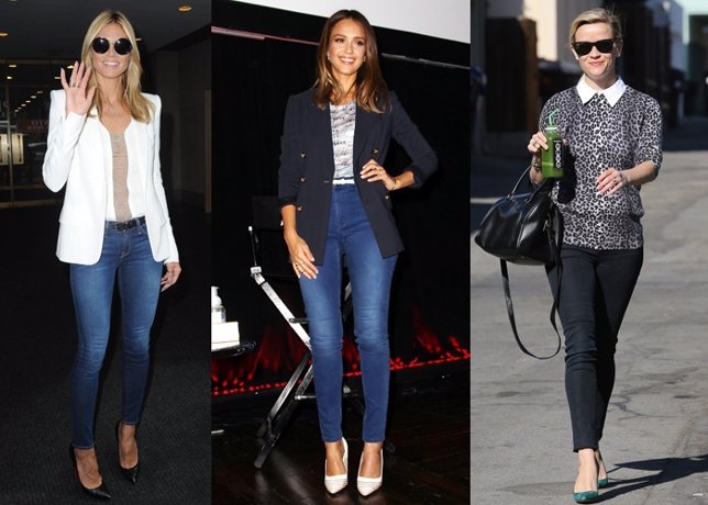 Los stiletto y jeans la mejor convinación 