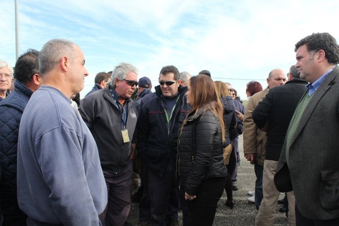 Protesta de los trabajadores de Morón.