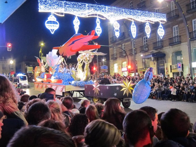 Imagen de la cabalgata de Reyes Magos en Murcia