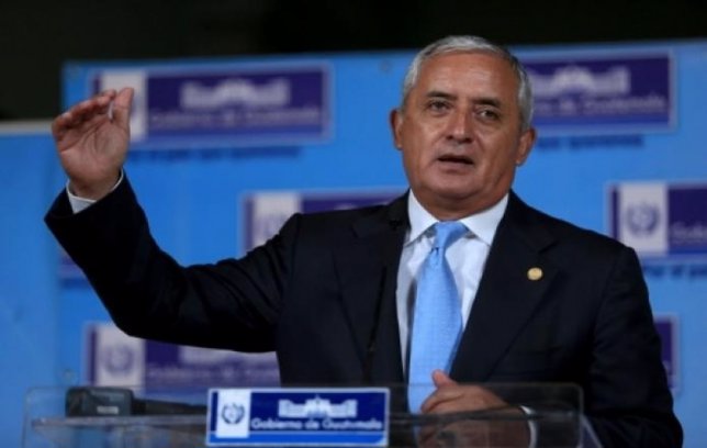 El presidente de Guatemala,  Otto Pérez Molina